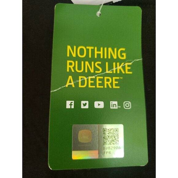 John Deere "Farm Delaware" Ladies Black T-Shirt V-neck Large - Picture 4 of 4